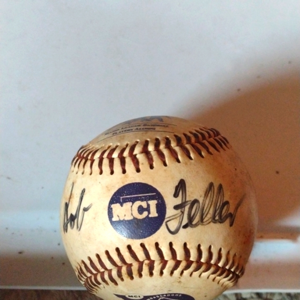 Autographed Baseball (Bob Feller)